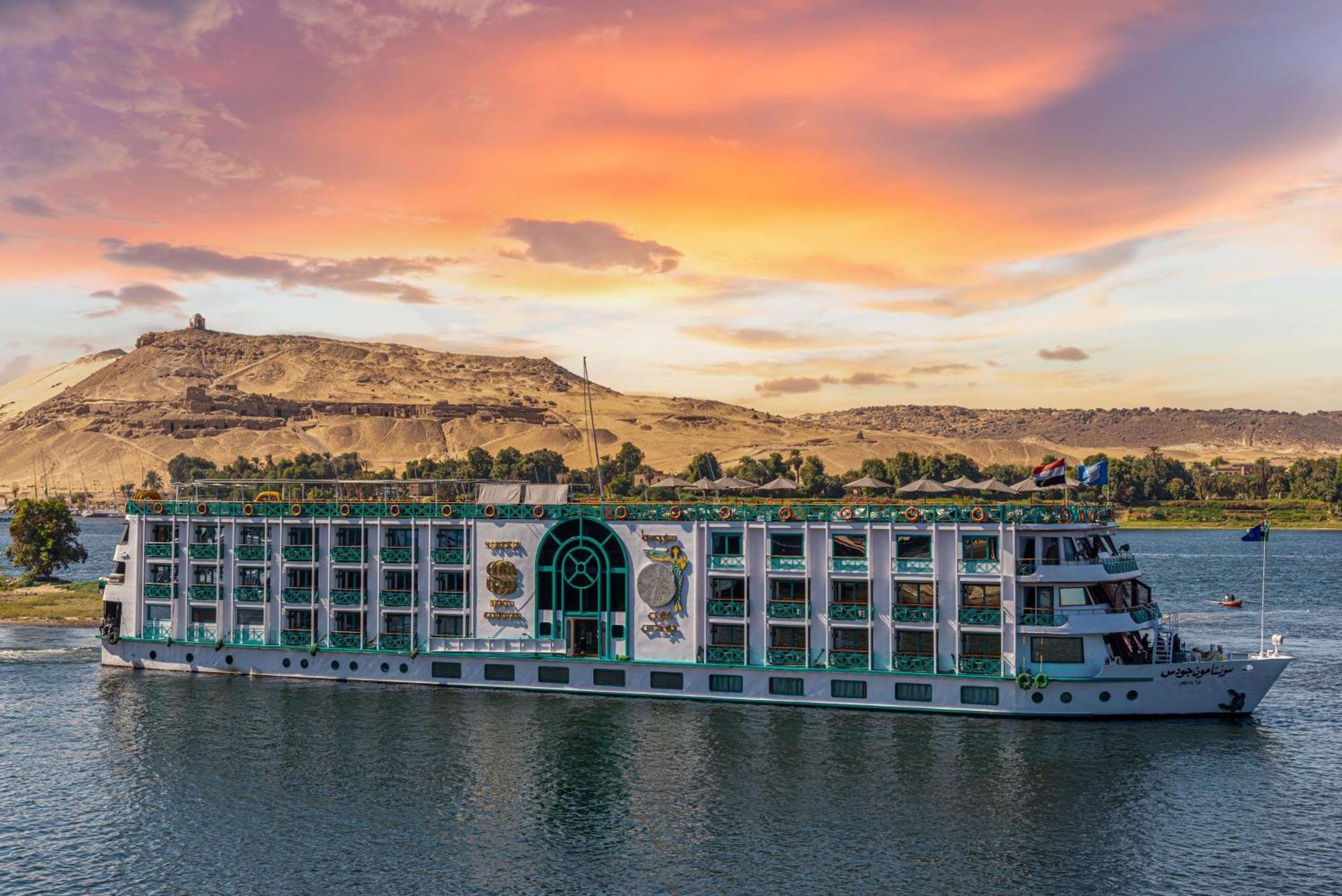 Sonesta Moon Goddess Cruise - From Aswan To Luxor - 03 & 07 Nights Every Friday Hotell Exteriör bild